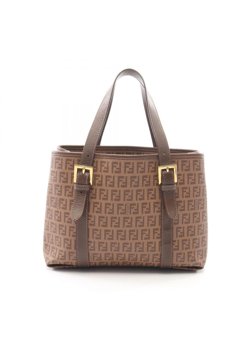 Fendi Zucchino Tote Sholder Handbag Pvc #288199F71B